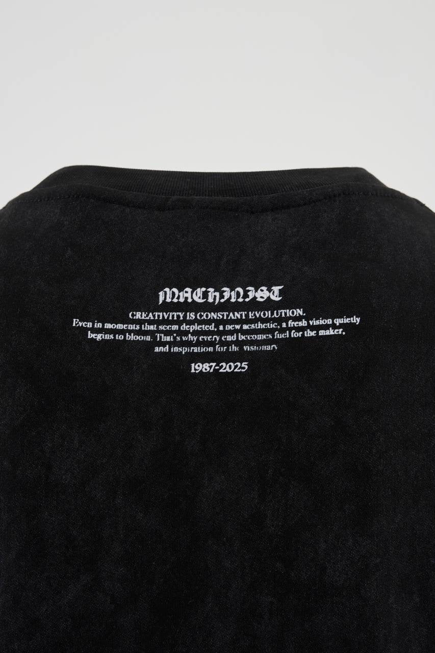 Men’s Boxy Fit Slogan Printed Crew Neck Short Sleeve Cotton T-Shirt