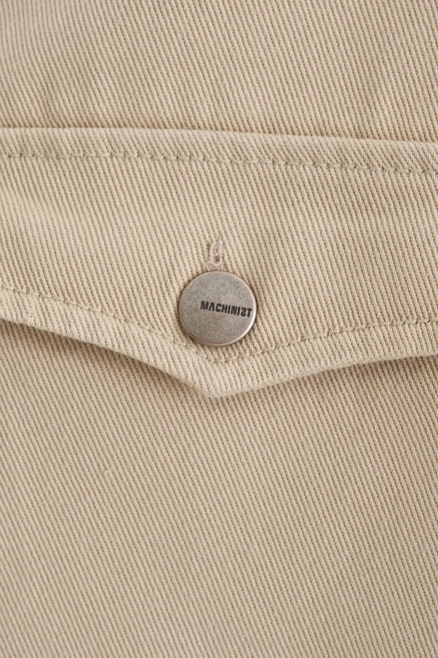 Men’s Boxy Fit Gabardine Shirt in Structured Cotton