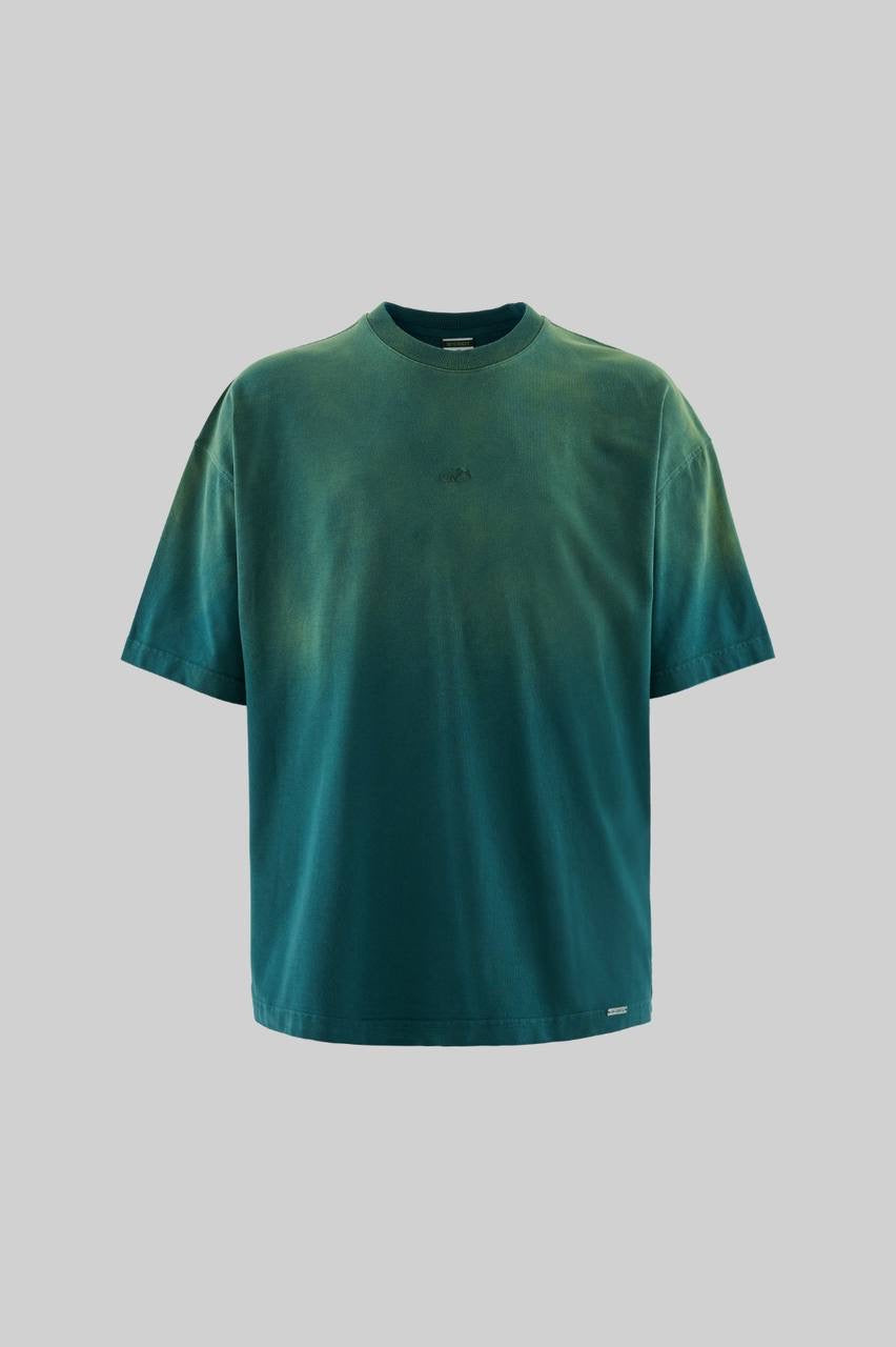 Men’s Boxy Fit Degrade Washed T-Shirt in Soft Cotton