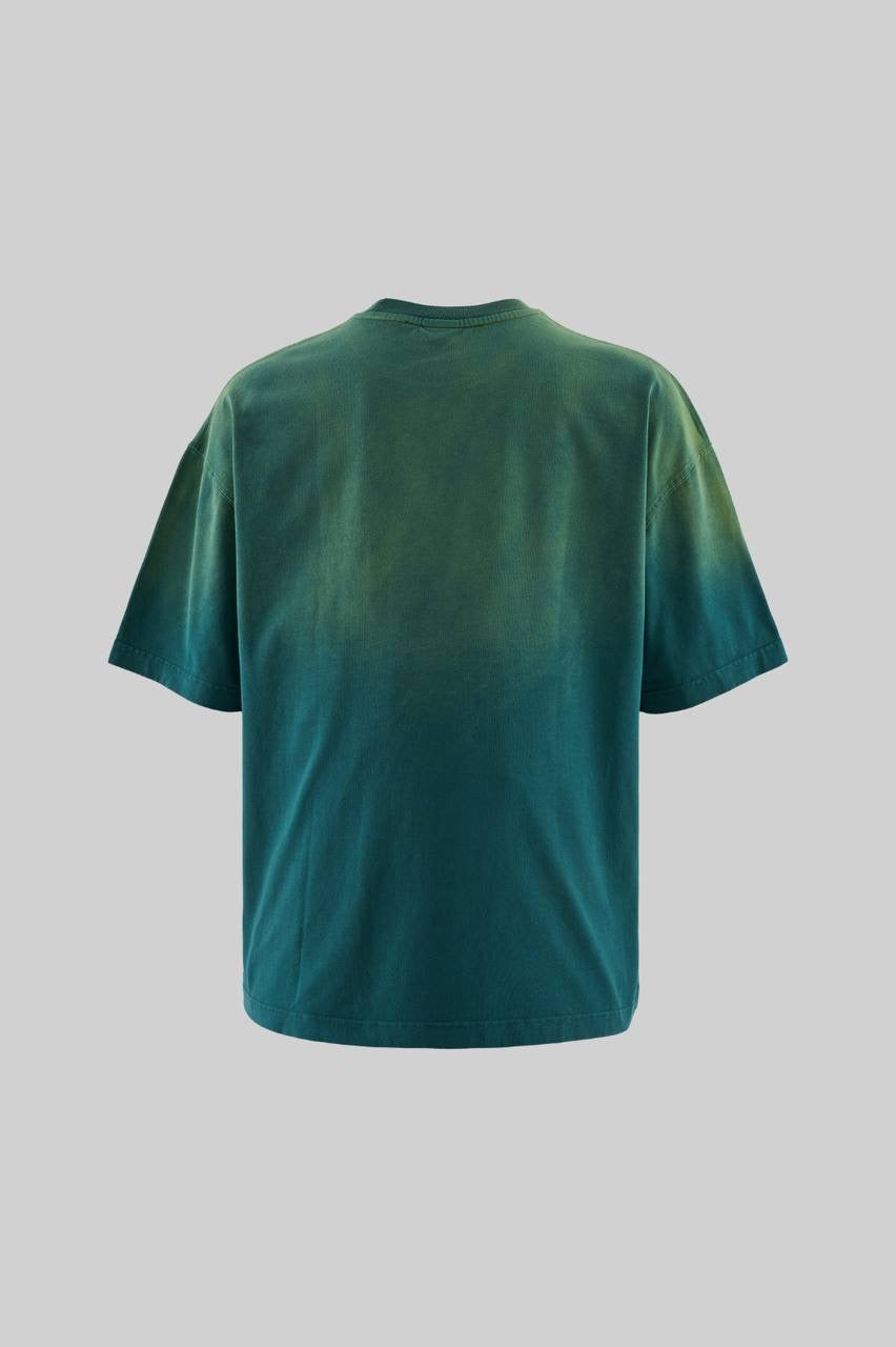 Men’s Boxy Fit Degrade Washed T-Shirt in Soft Cotton