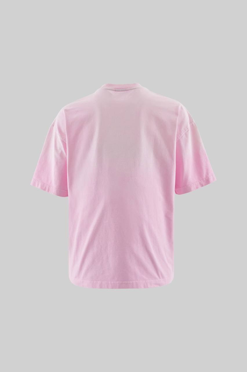 Men’s Relaxed Fit Pink Short Sleeve T-Shirt in Soft Cotton