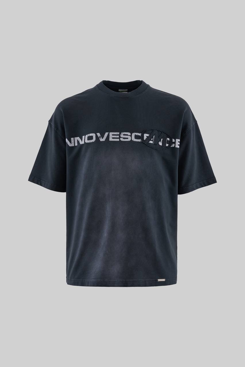 Men's Boxy Fit Short Sleeve Novesance T-Shirt in Soft Cotton