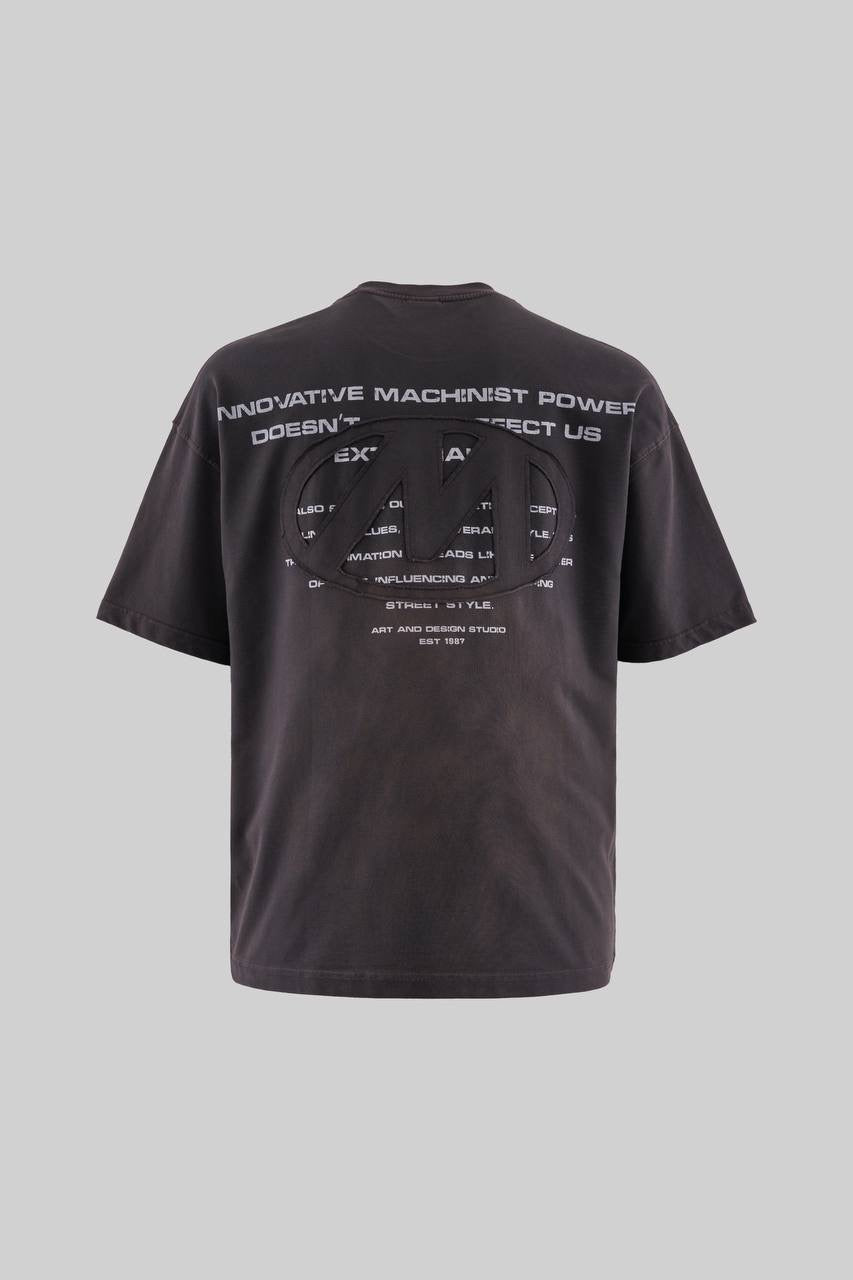 Men's Boxy Fit Short Sleeve NNOVESCA T-Shirt in Soft Cotton