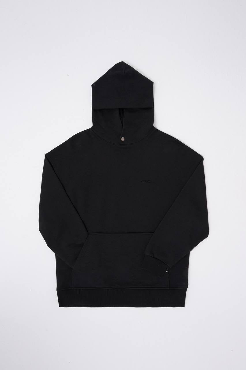 Machinist Men's Basic Diagonal Hoodie – Black