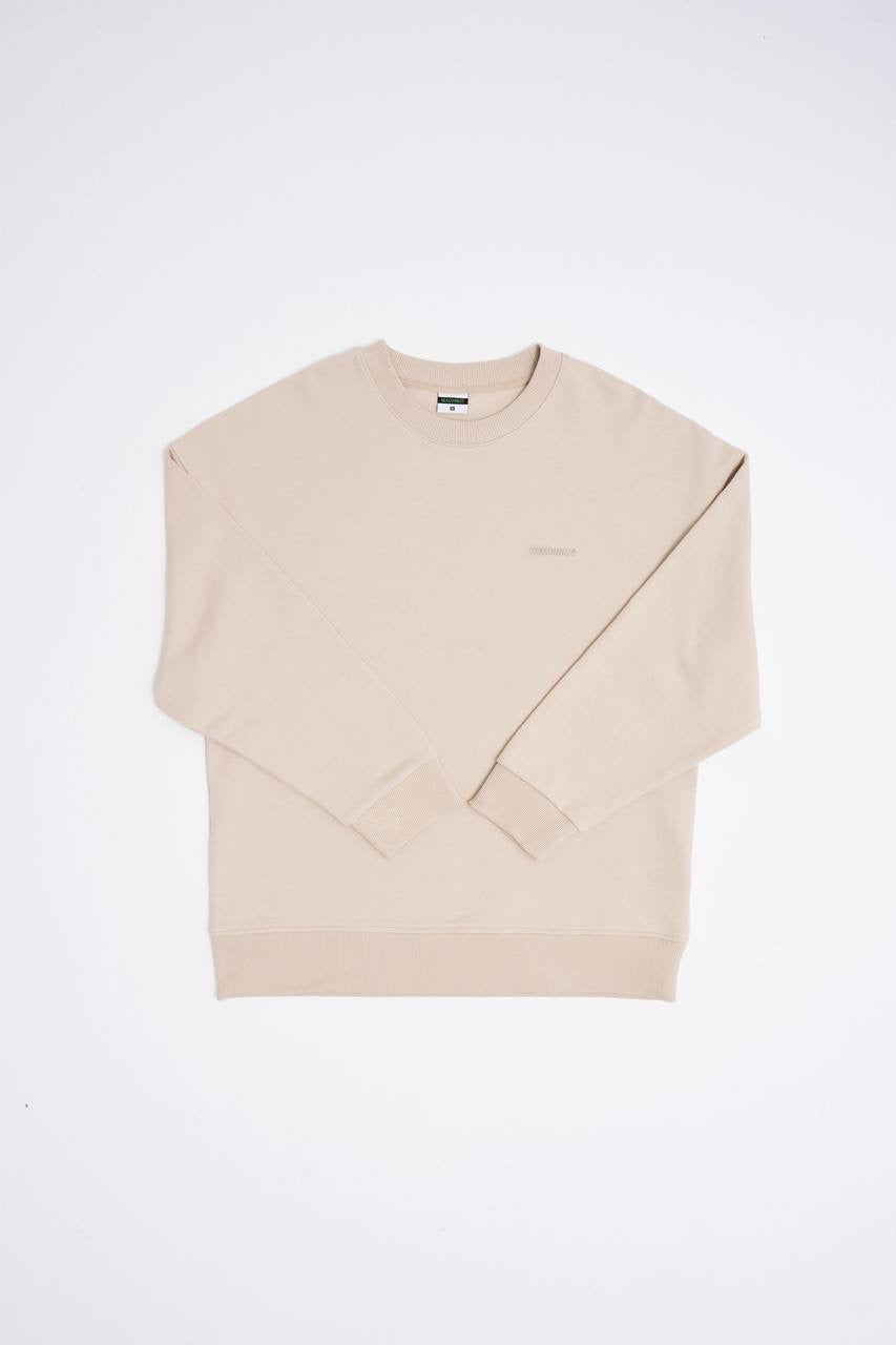 Machinist Men's Basic Diagonal Sweatshirt – Soft Beige