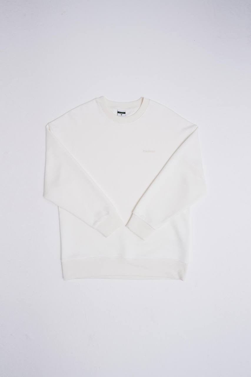 Machinist Men's Basic Diagonal Polo Ecru Sweatshirt