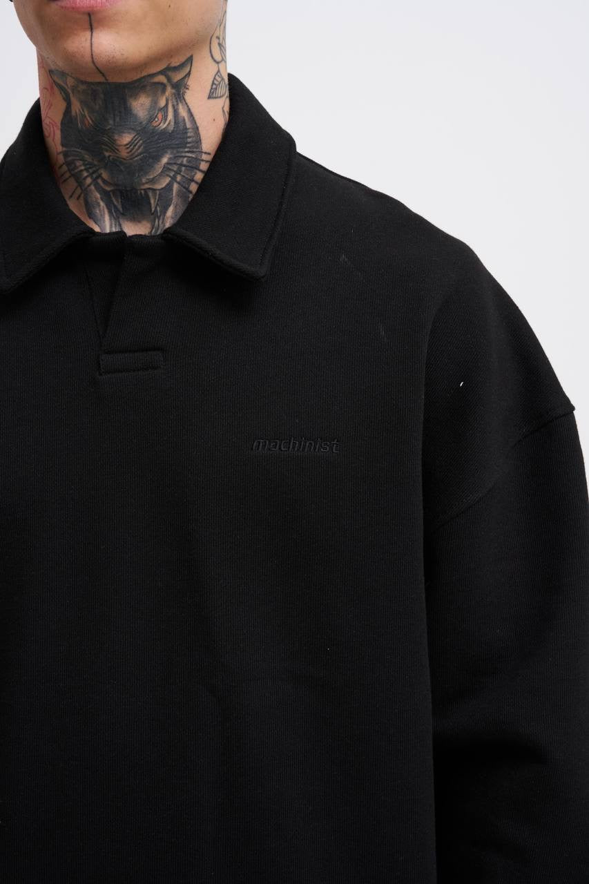 Button Pullover Sweatshirt / T-Shirt