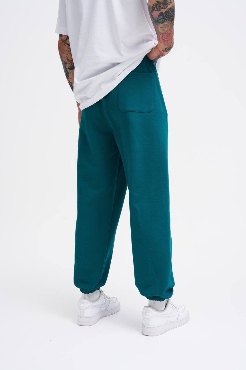 Machinist Baggy Oversize Petrol Green Sweatpants