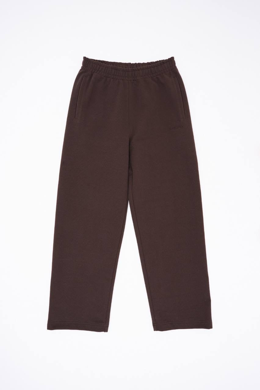 Machinist Men's Basic Diagonal Baggy Brown Sweatpants