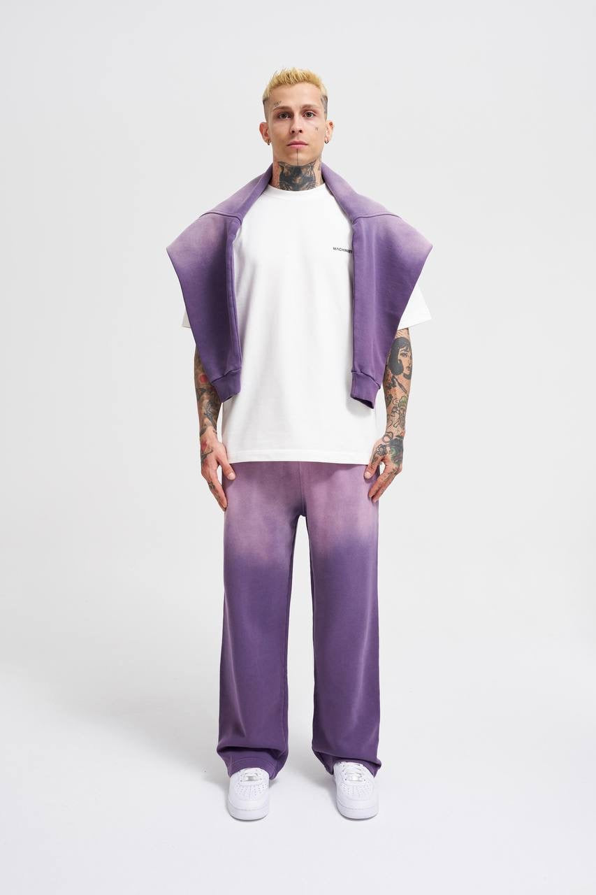 Machinist Men's Gradient Washed Baggy Purple Sweatpants