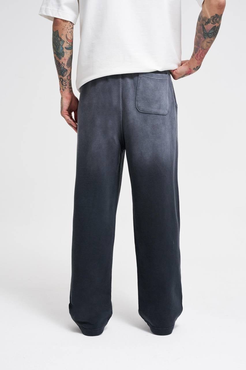 Machinist Gradient Washed Baggy Beige Sweatpants