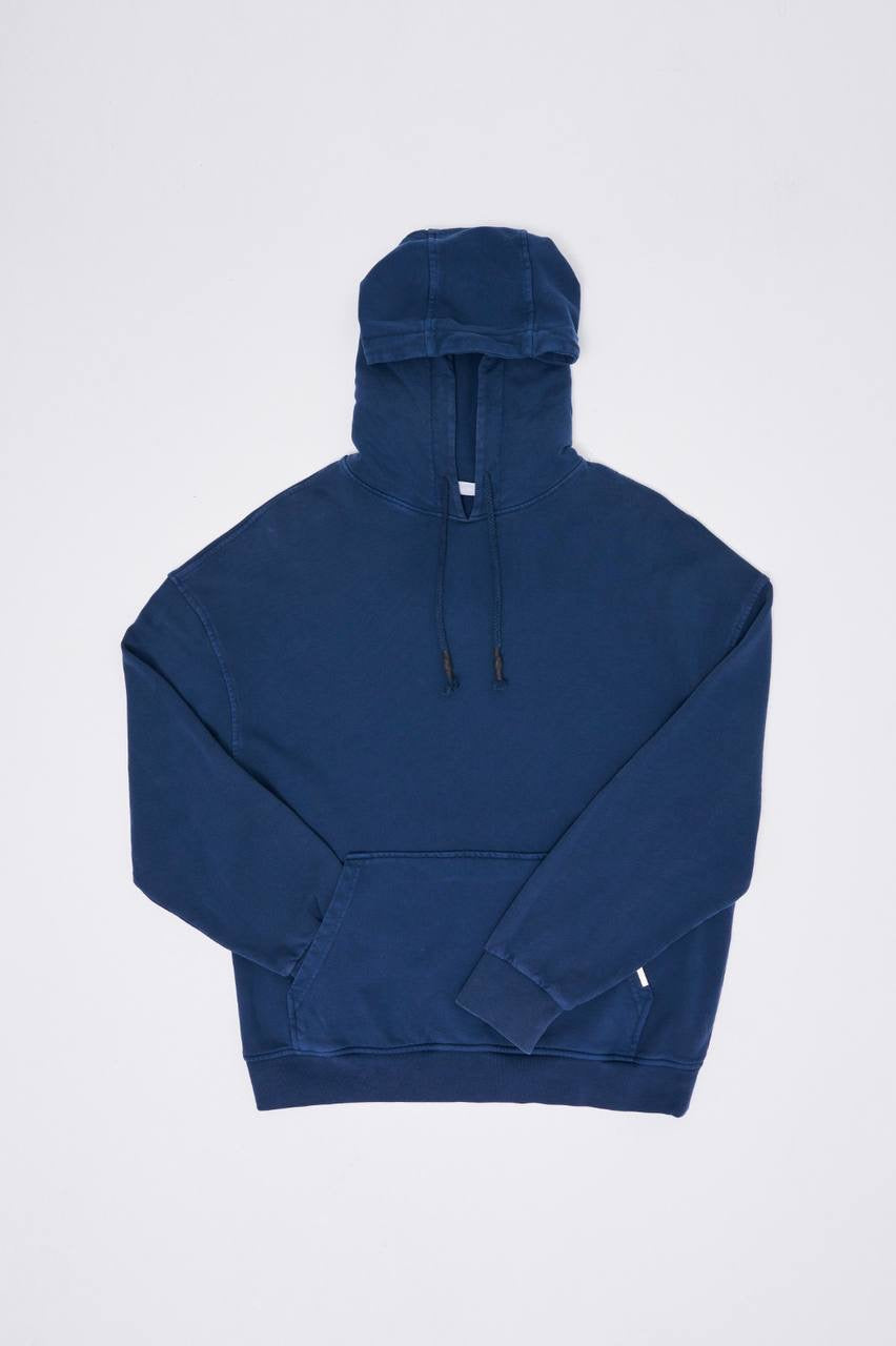 Machinist Basic Solid Hooded Oversize Washed Sweatshirt