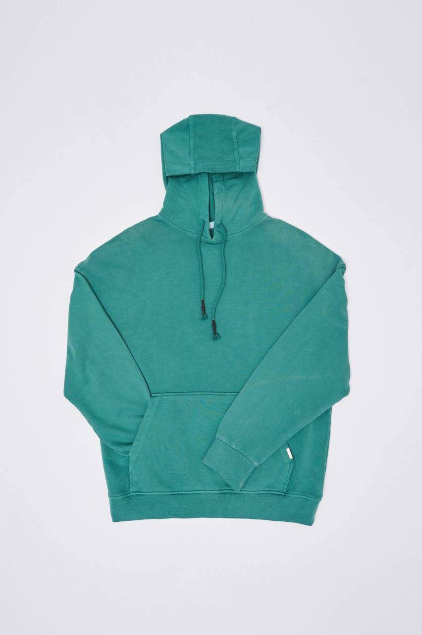 Machinist Basic Solid Hooded Oversize Washed Sweatshirt