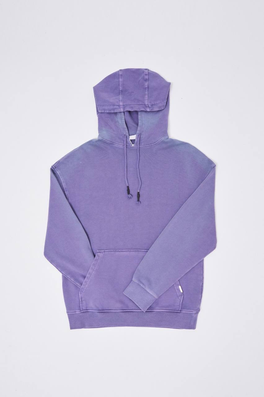 Machinist Basic Solid Hooded Oversize Washed Sweatshirt