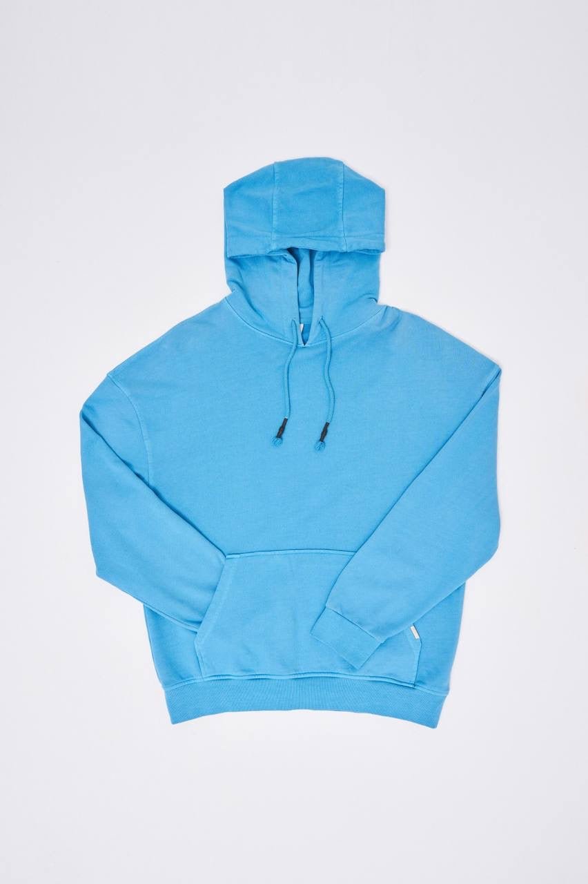 Machinist Basic Solid Hooded Oversize Washed Sweatshirt