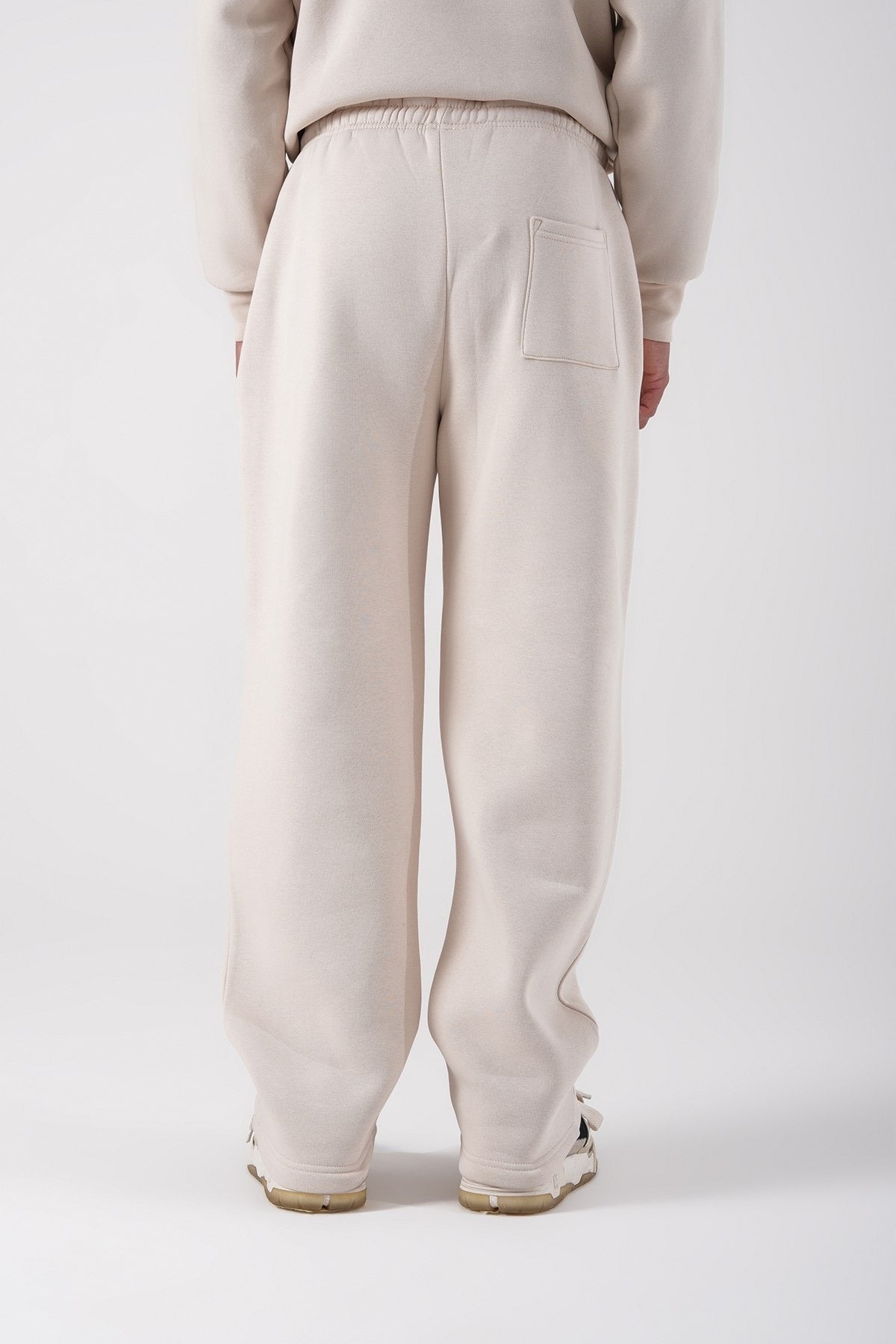 Beige Straight Fit Jogger Pants – Unisex Casual Streetwear Bottoms