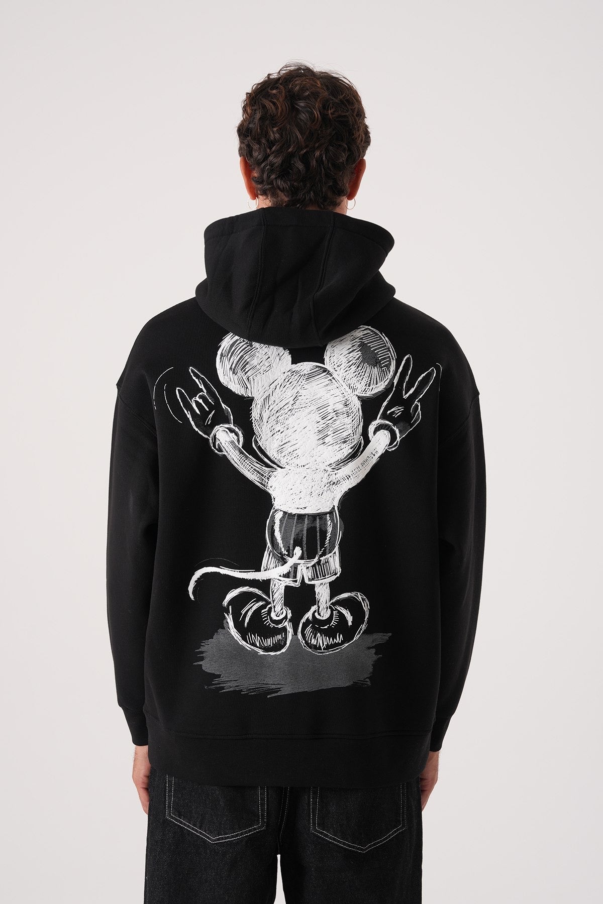 Men’s Black Hoodie – “Usual Suspect” Graphic Pullover Sweatshirt