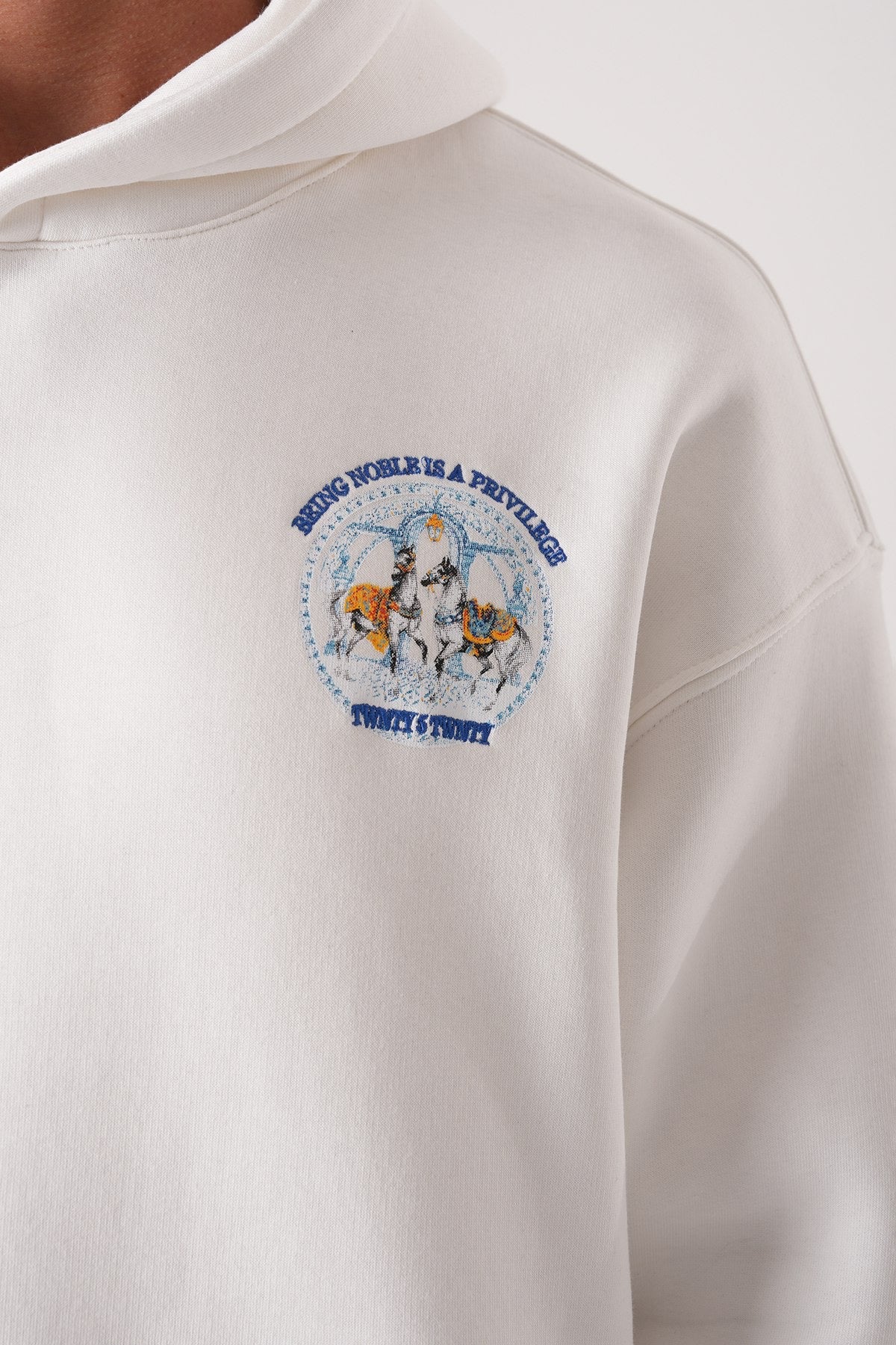 Men’s Beige Hoodie – Noble Privilege Edition