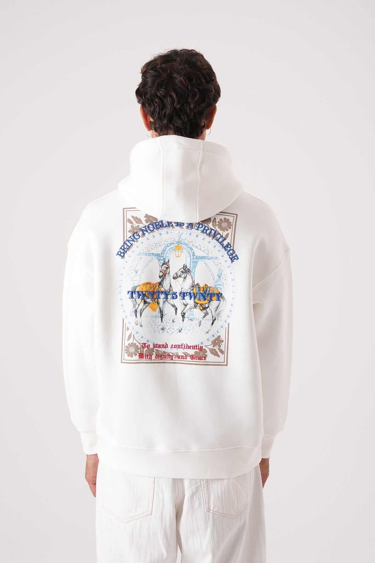 Men’s Beige Hoodie – Noble Privilege Edition