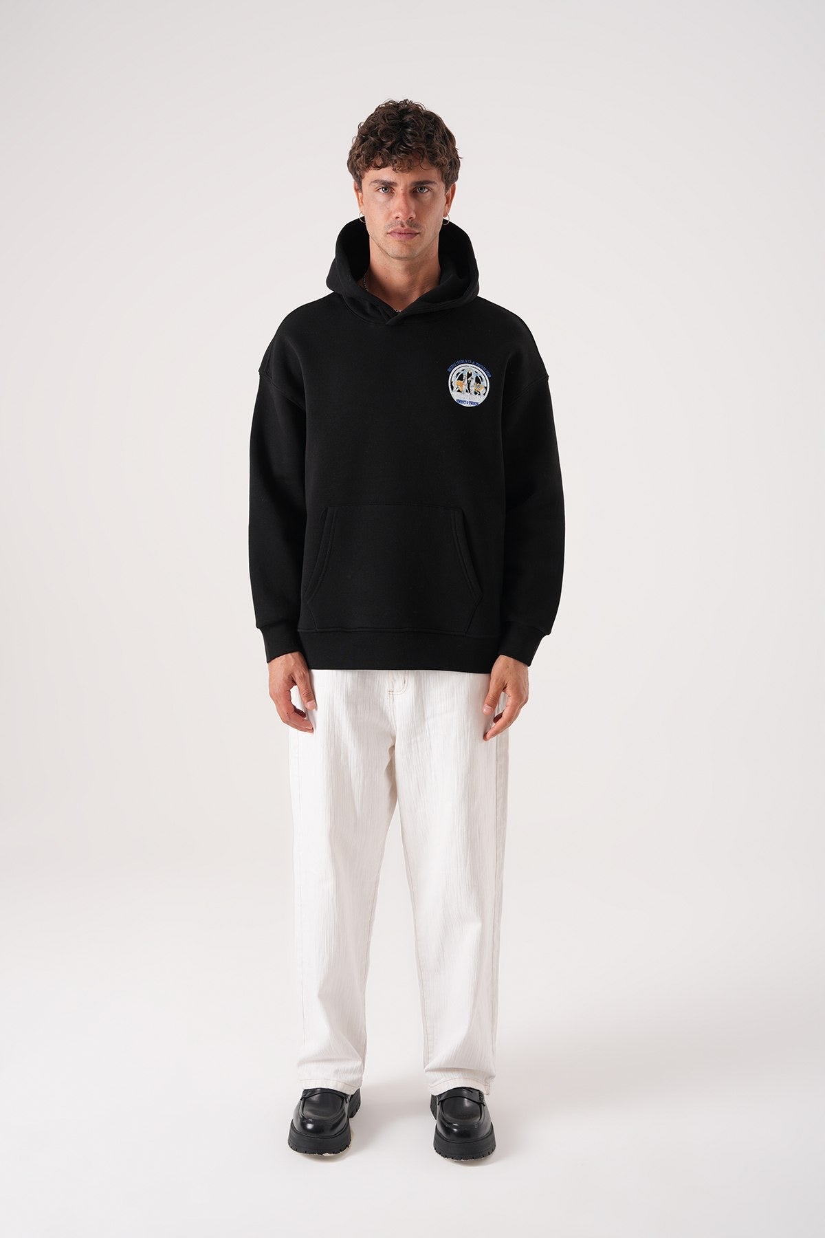 Men’s Black Hoodie – Noble Privilege Emblem