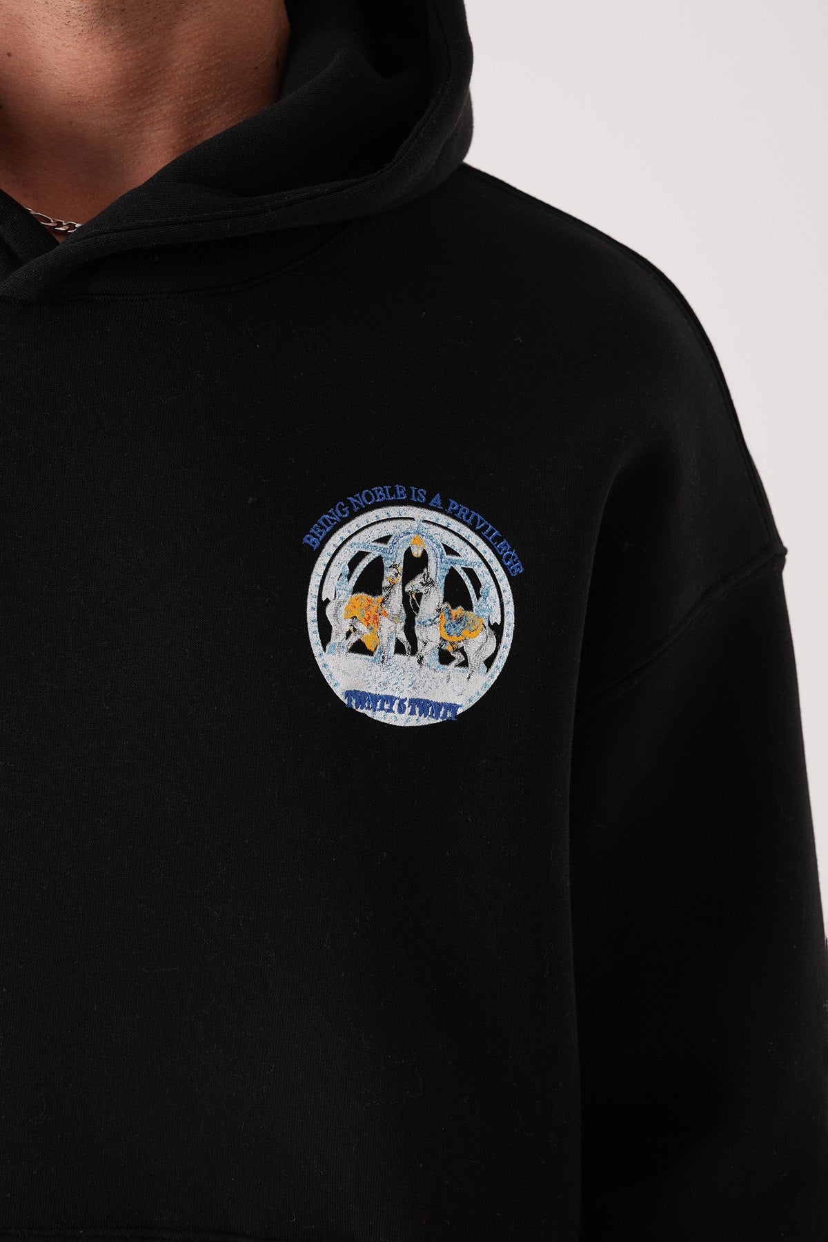 Men’s Black Hoodie – Noble Privilege Emblem