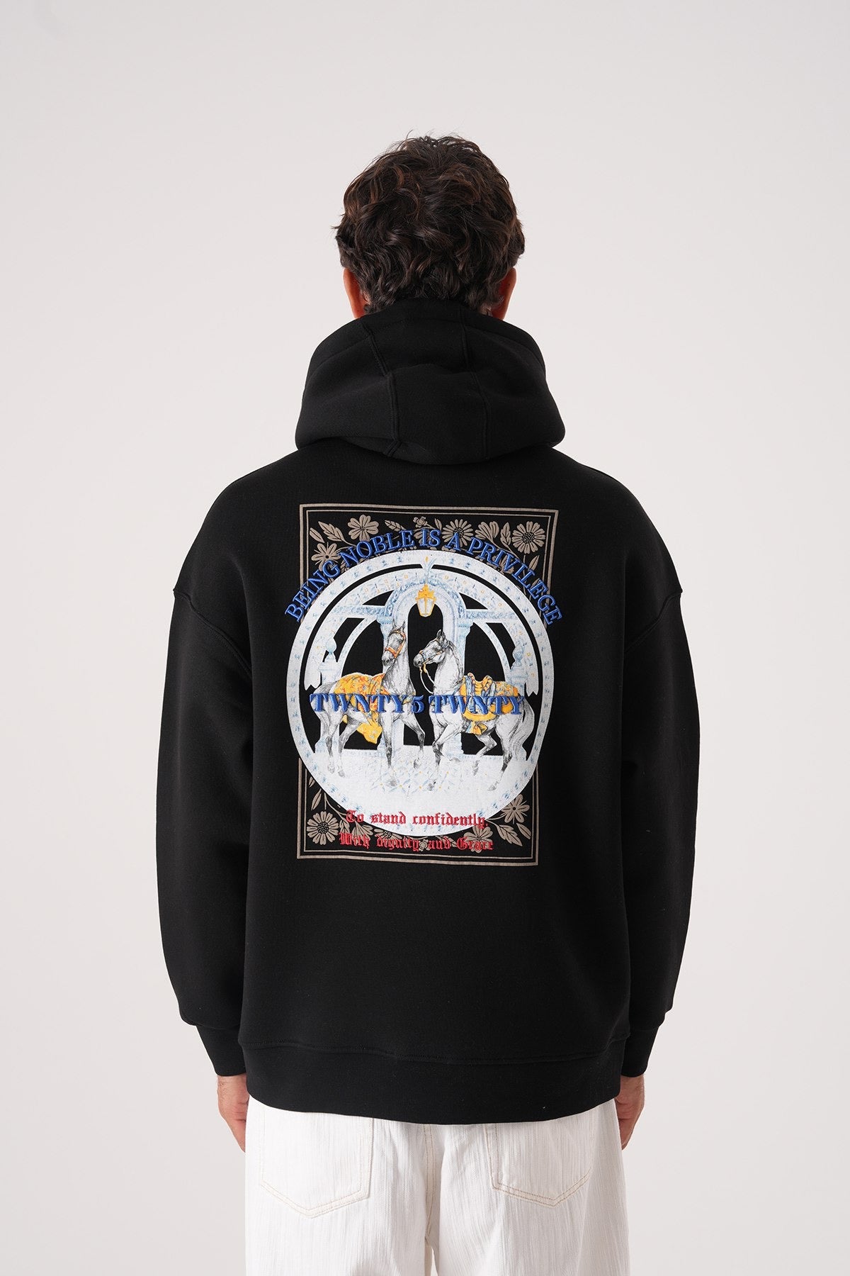 Men’s Black Hoodie – Noble Privilege Emblem