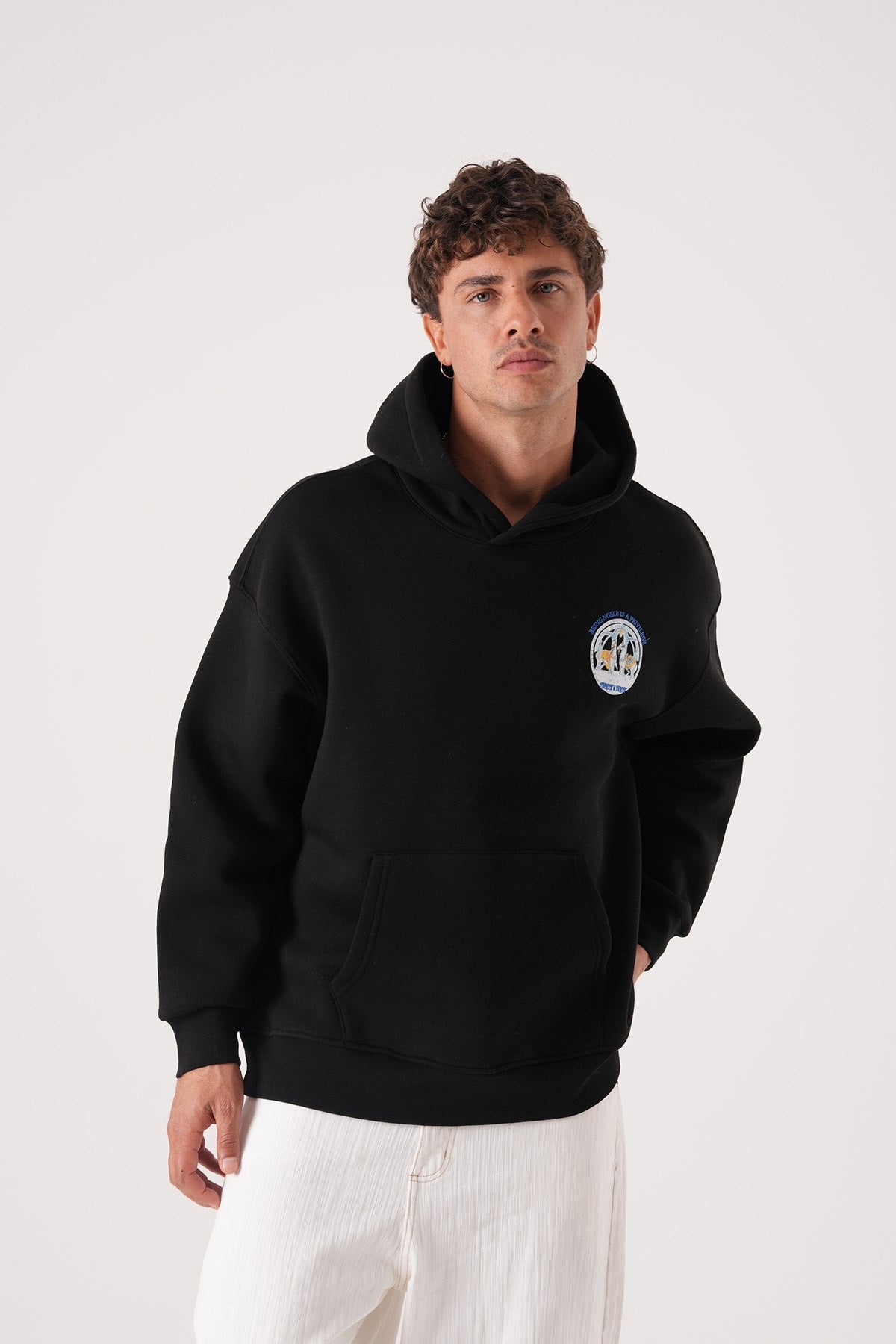 Men’s Black Hoodie – Noble Privilege Emblem