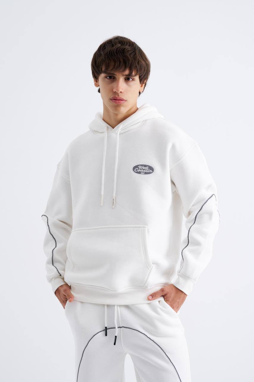 PEQUS Mythic White Hoodie