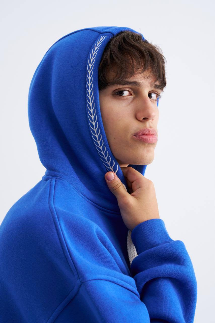 Men's Solid Hooded Full Sleeves Regular Fit Hoodie