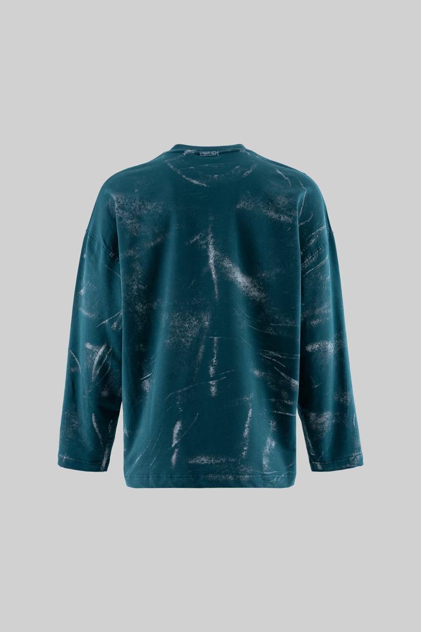 Reserved Oversized Sweatshirt – Navy Blue