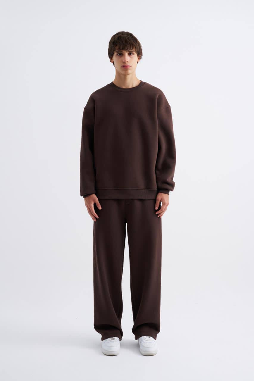 Basic Boxy Fit Crewneck Sweatshirt