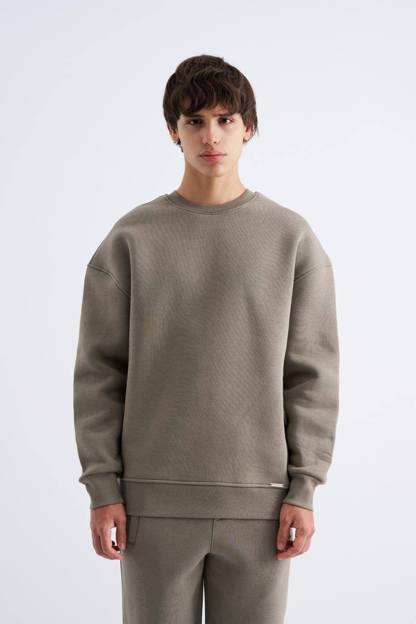 Green OB Comfort Crew Neck Sweatshirt for Men