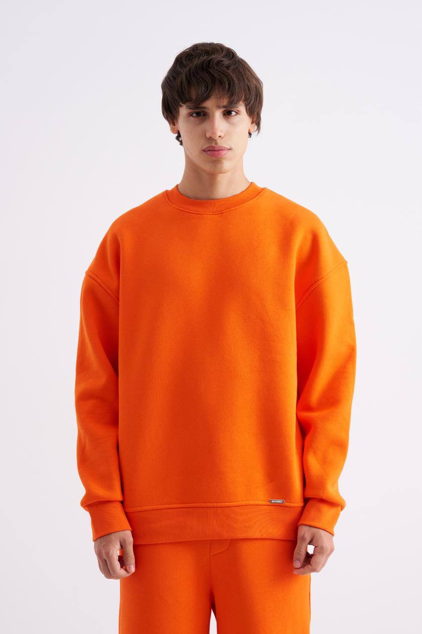 Machinist Men's Oversize Orange Sweatshirt