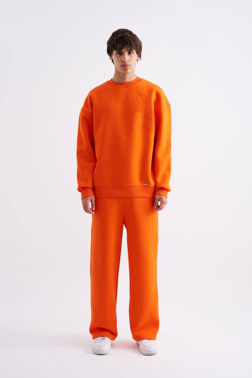 Machinist Men's Oversize Orange Sweatshirt