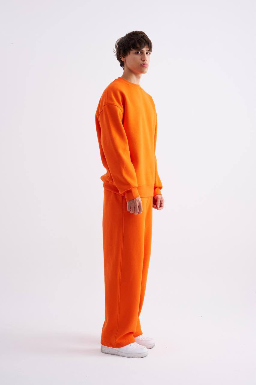 Machinist Men's Oversize Orange Sweatshirt