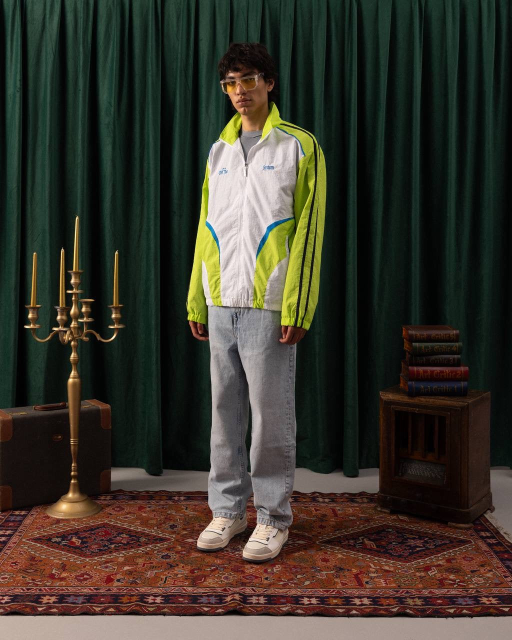 Men’s Retro Colorblock Windbreaker Jacket – Off The System