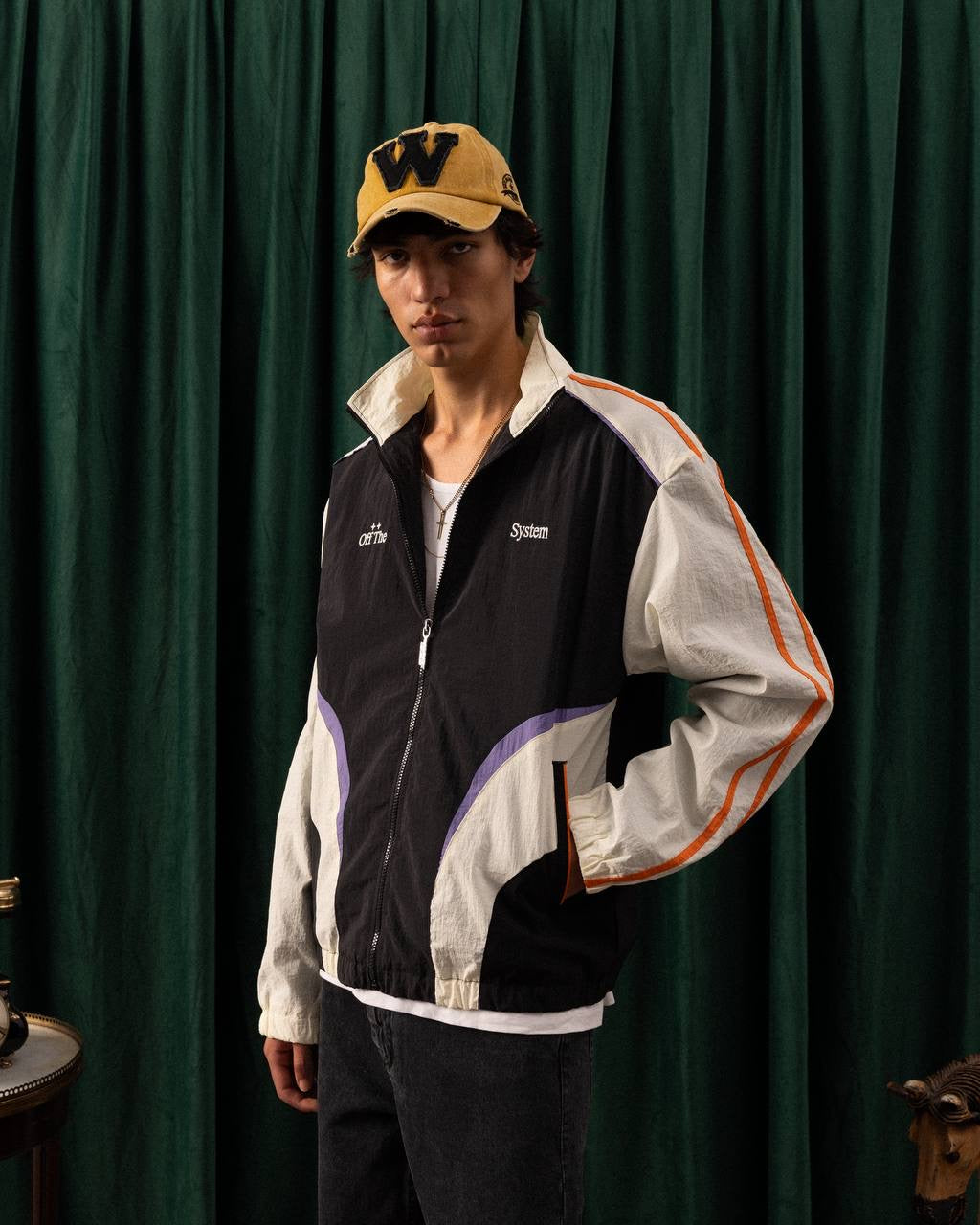 Men’s Retro Colorblock Windbreaker Jacket – Off The System
