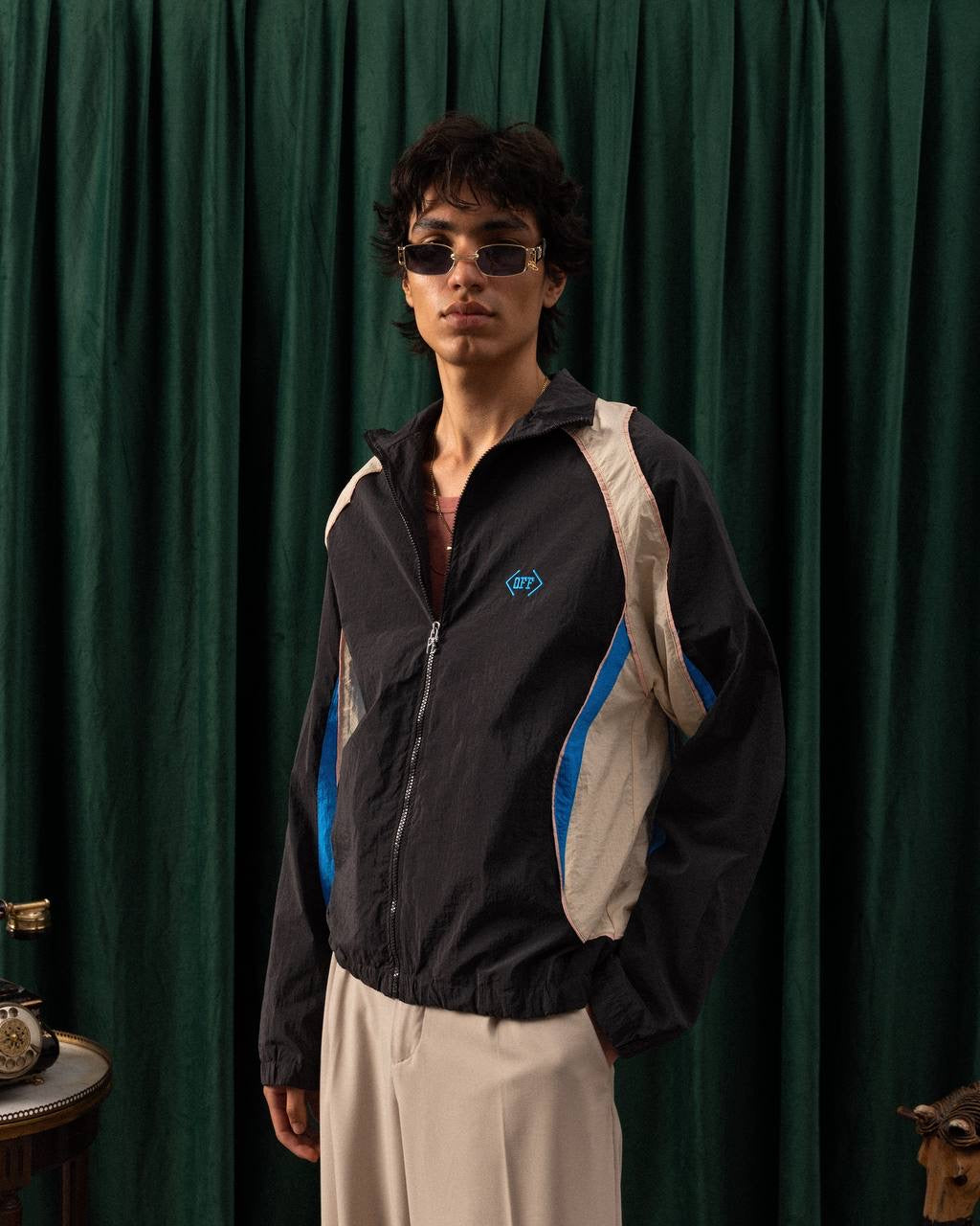 Men’s Vintage Colorblock Windbreaker Jacket – Streetwear Edition (Multiple Colors)