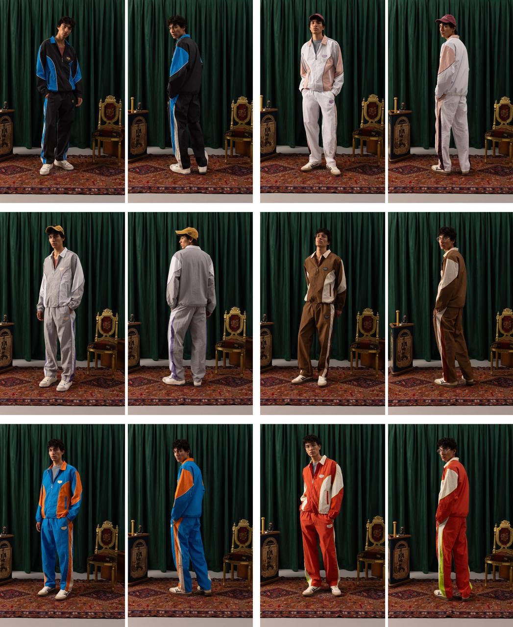 Men’s Retro Tracksuit Collection – Bold Colors & Vintage Vibes