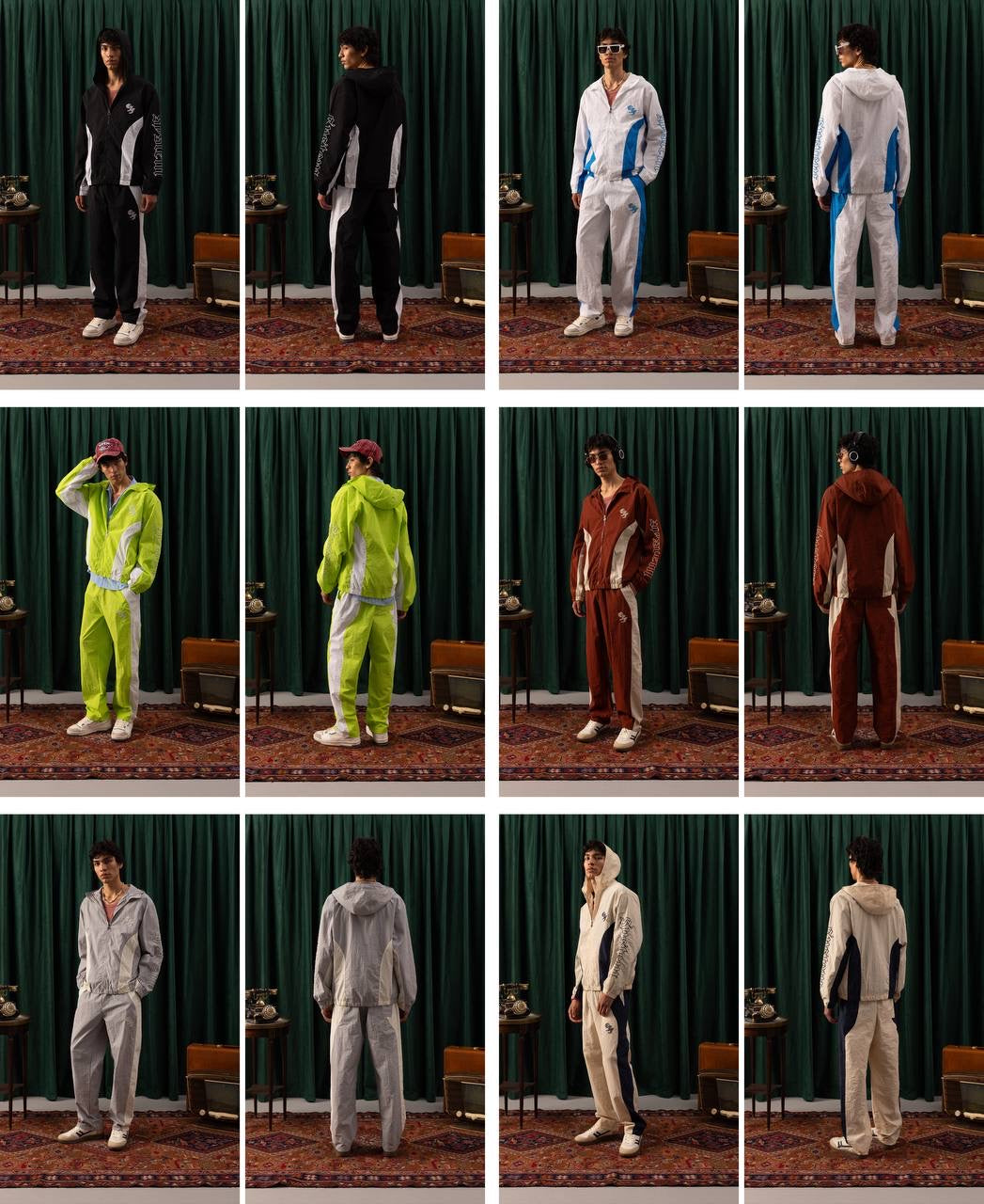 Men’s Retro Tracksuit Collection – Bold Colors, Modern Comfort