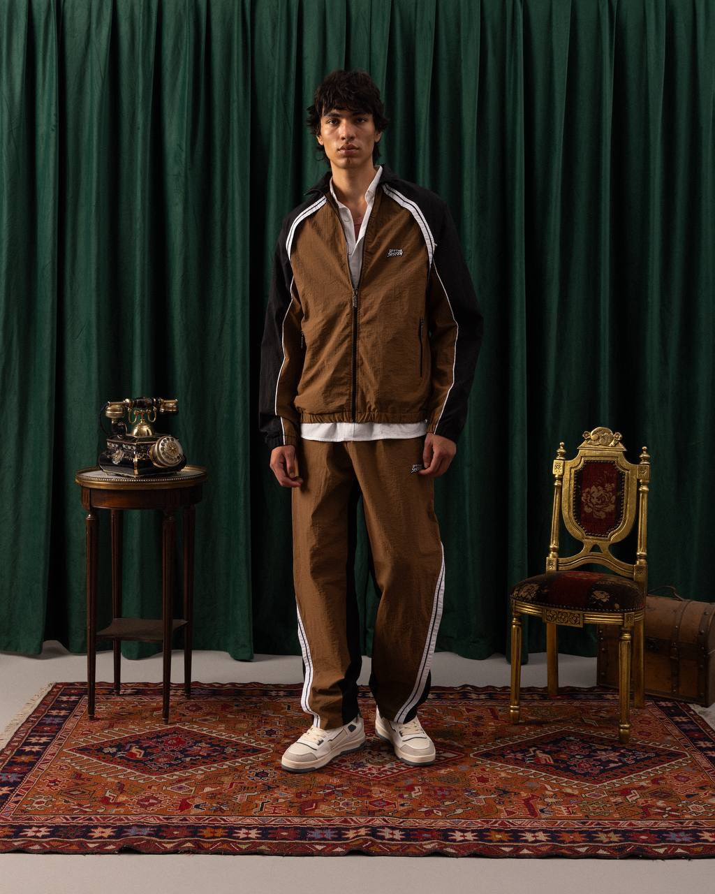 Men’s Retro Tracksuit Collection – Classic Color Block Style