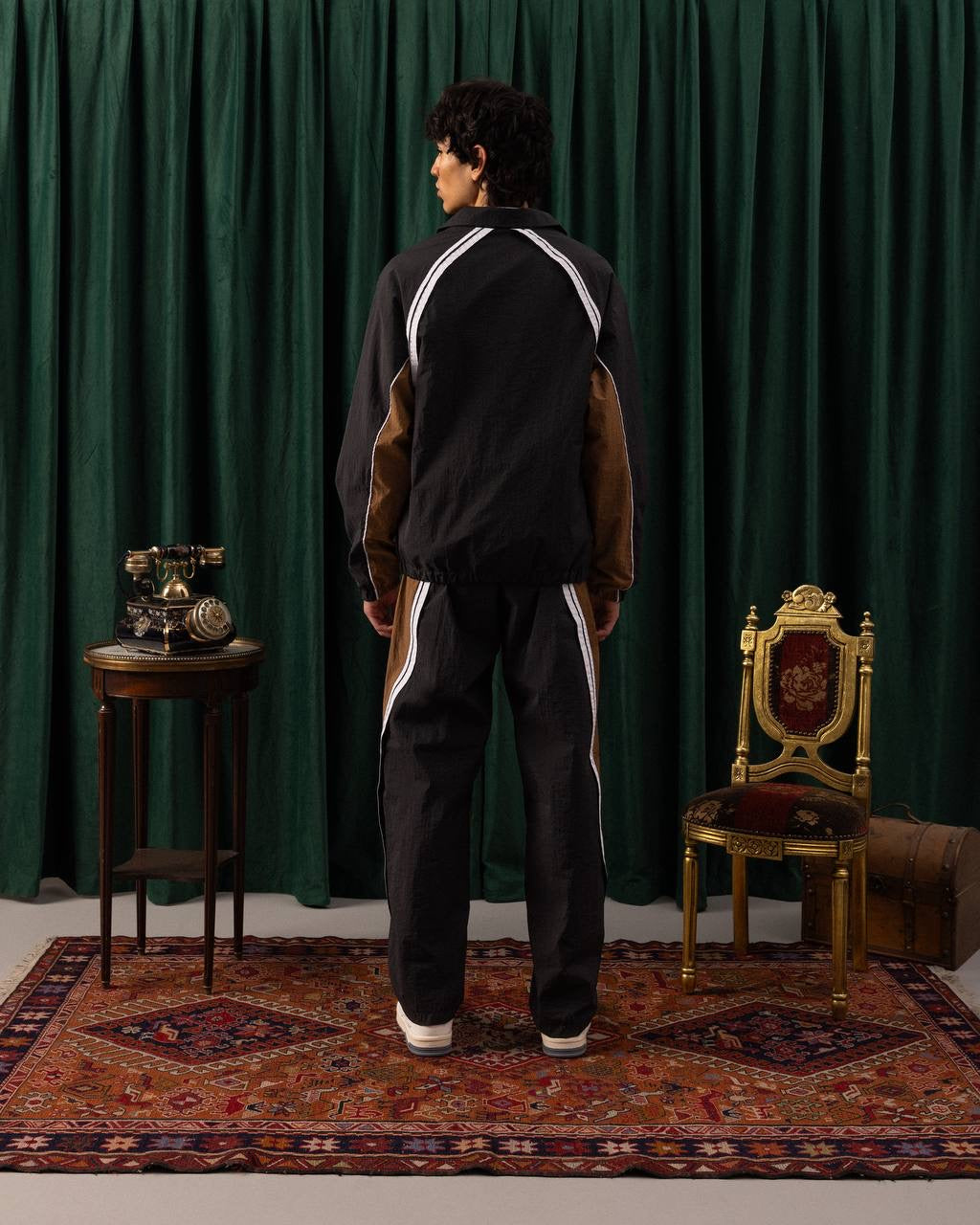 Men’s Retro Tracksuit Collection – Classic Color Block Style
