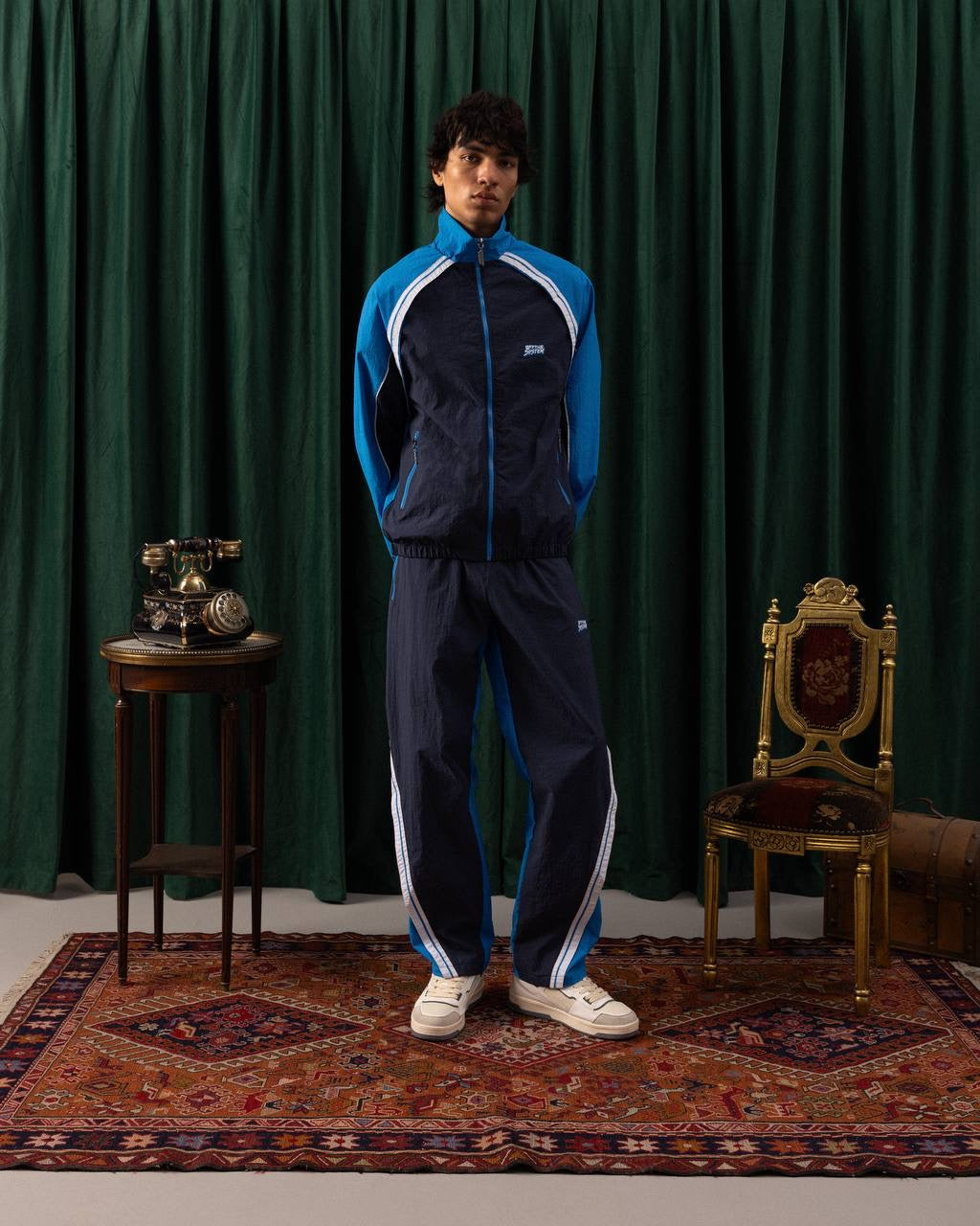 Men’s Retro Tracksuit Collection – Classic Color Block Style