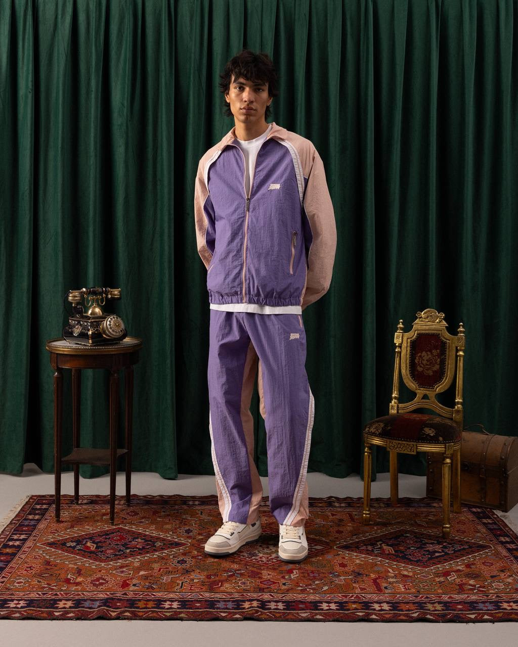 Men’s Retro Tracksuit Collection – Classic Color Block Style