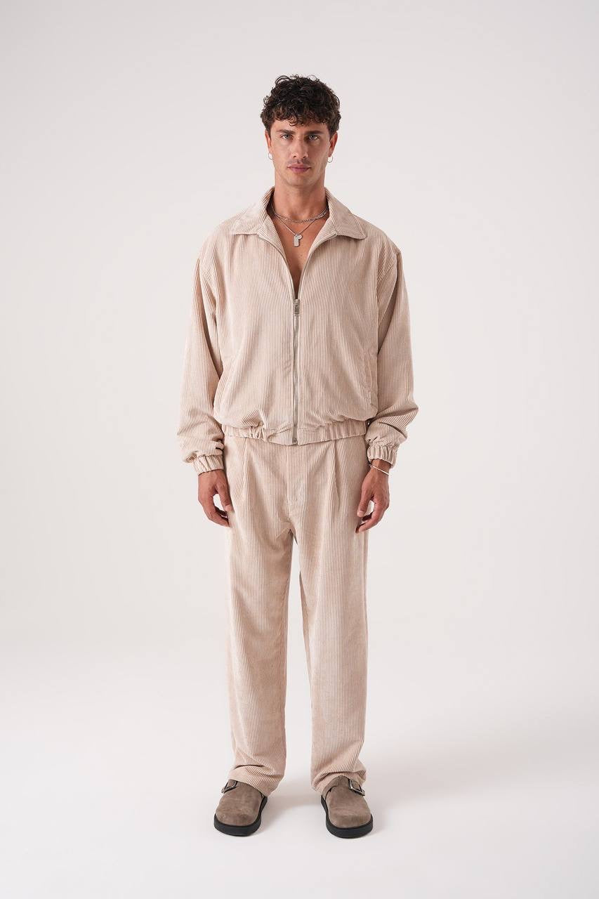 Men’s Corduroy Relaxed Tracksuit Set