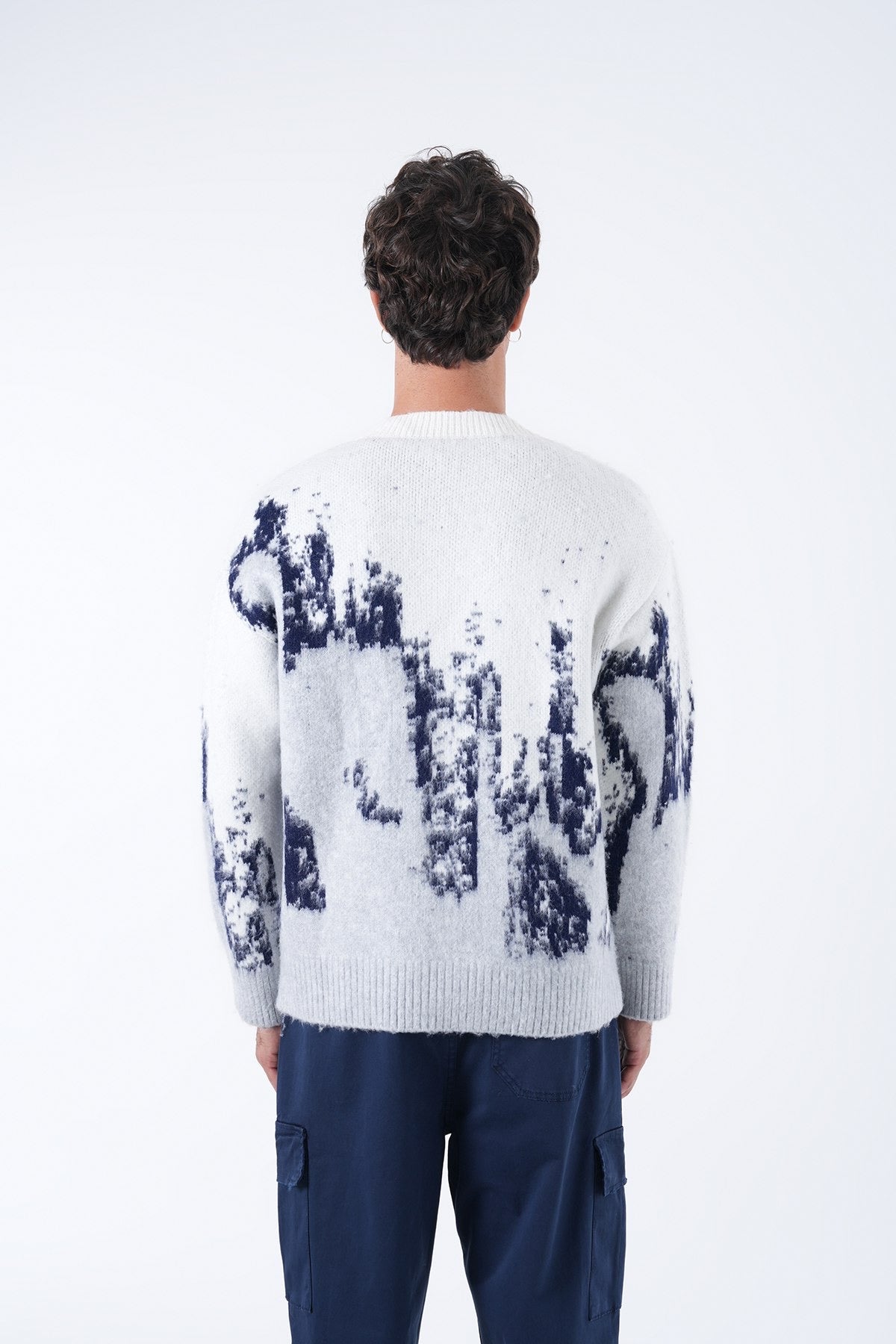 Men’s Abstract Pattern Knit Sweater Collection