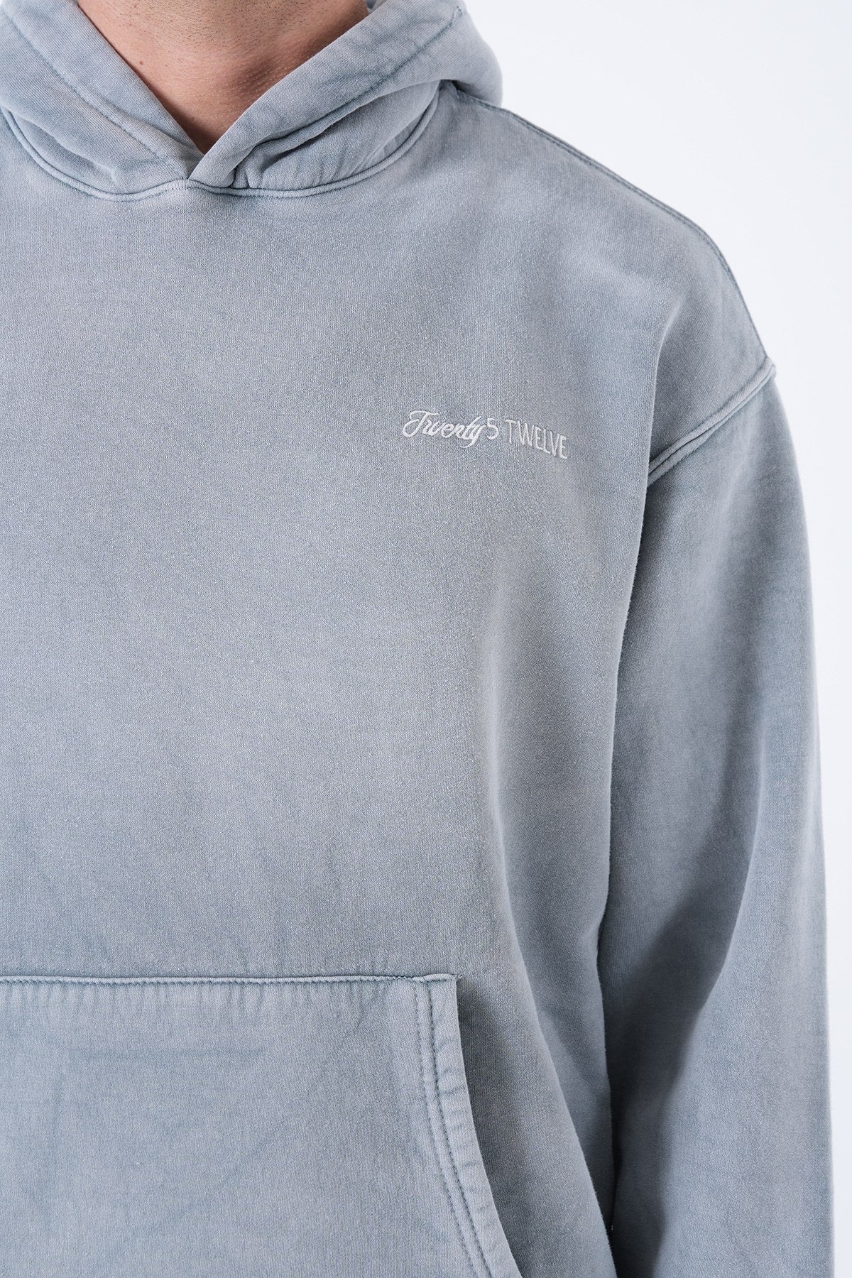 Men’s Minimal Logo Hoodie – Washed Collection