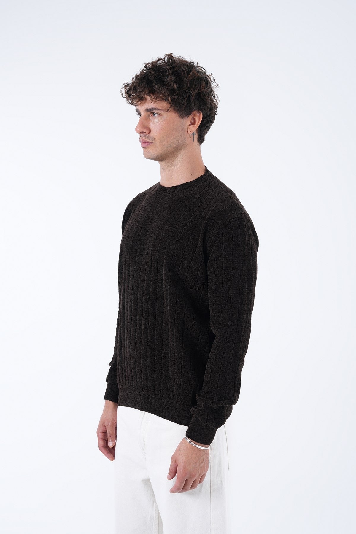 Men’s Classic Ribbed Knit Sweater – Multiple Colors