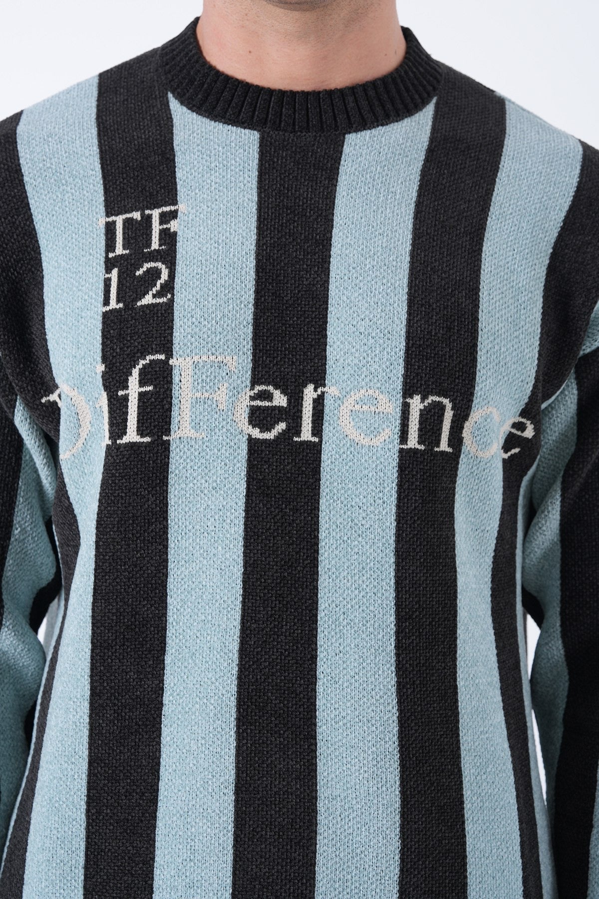 Men’s Striped Statement Sweater – Multi Colors