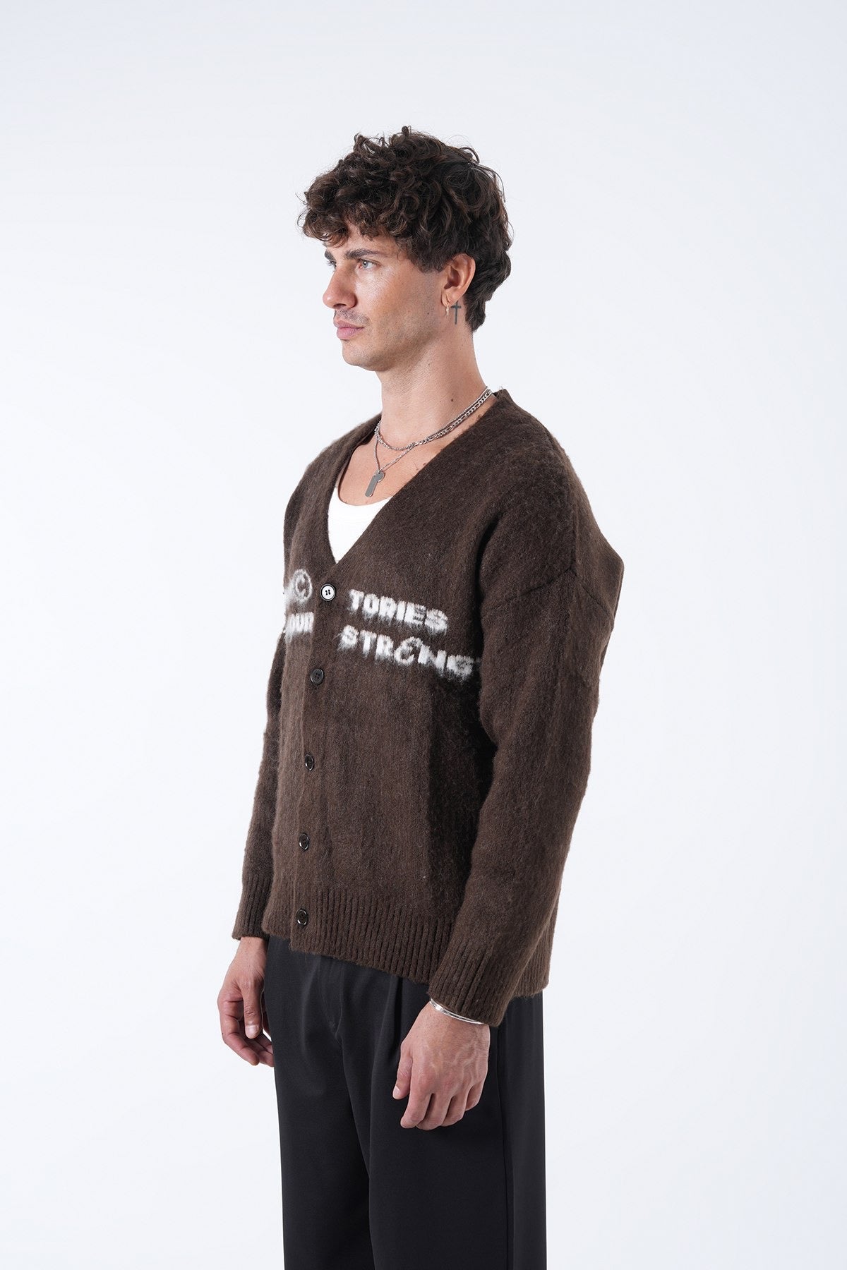 Men’s Graphic Knit Cardigan – Stories Edition